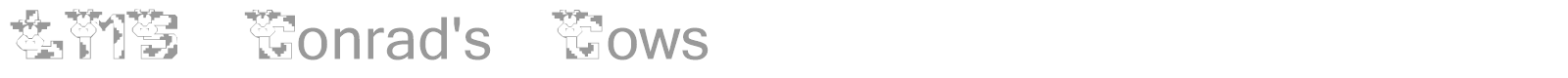 LMS Conrads Cows font preview